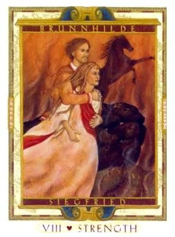 Strength - The Lover’s Path Tarot - Tarot Deck by Kris Waldherr
