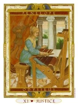 Justice - The Lover’s Path Tarot - Tarot Deck by Kris Waldherr