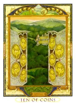Ten of Coins - The Lover’s Path Tarot - Tarot Deck by Kris Waldherr