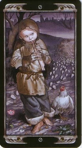 The Fool card from the Ludy Lescot Tarot deck