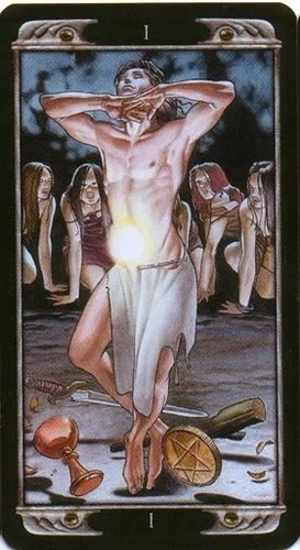 The Magician card from the Ludy Lescot Tarot deck