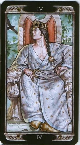 The Emperor card from the Ludy Lescot Tarot deck