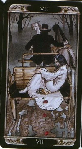 The Chariot card from the Ludy Lescot Tarot deck
