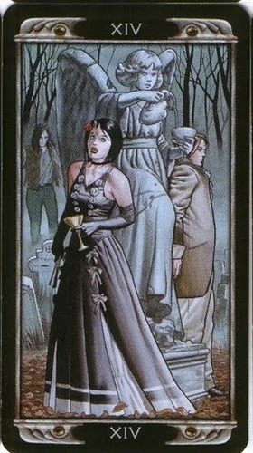 Temperance card from the Ludy Lescot Tarot deck