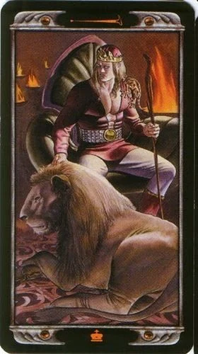 King of Wands card from the Ludy Lescot Tarot deck