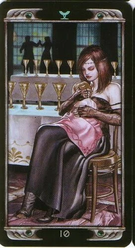 10 of Cups card from the Ludy Lescot Tarot deck