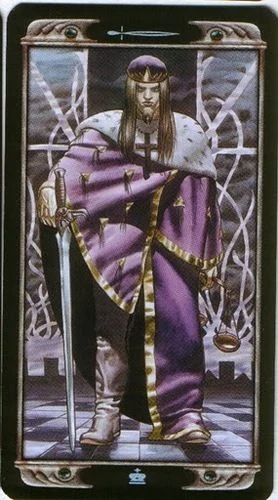 King of Swords card from the Ludy Lescot Tarot deck