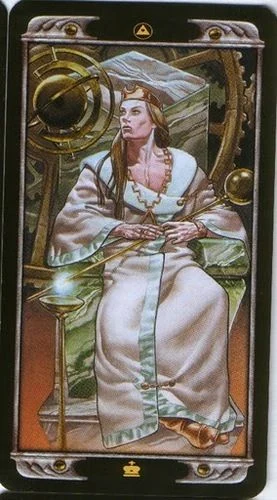 King of Pentacles card from the Ludy Lescot Tarot deck