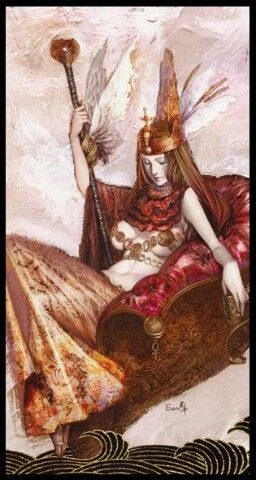 The Empress card from the Lunatic Tarot deck