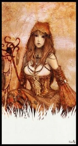 The World card from the Lunatic Tarot deck
