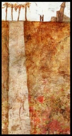 Four of Wands card from the Lunatic Tarot deck