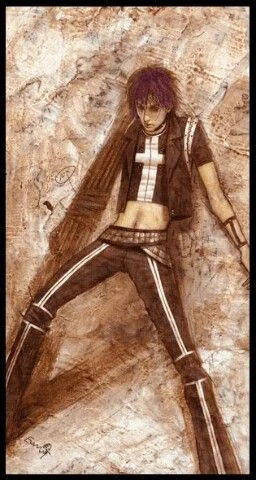 Ten of Wands card from the Lunatic Tarot deck
