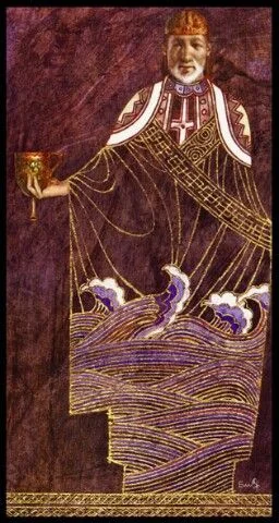 King of Cups card from the Lunatic Tarot deck