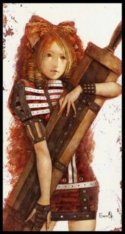 Page of Swords card from the Lunatic Tarot deck
