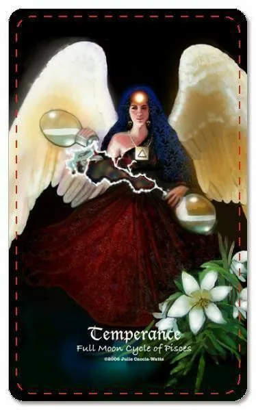 Temperance from the Maat Tarot deck