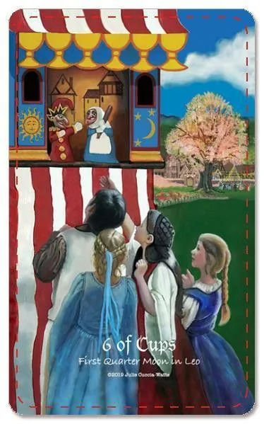 6 of Cups from the Maat Tarot deck