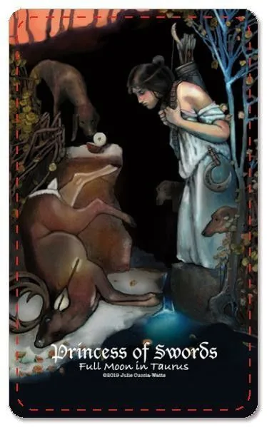 Princess of Swords from the Maat Tarot deck