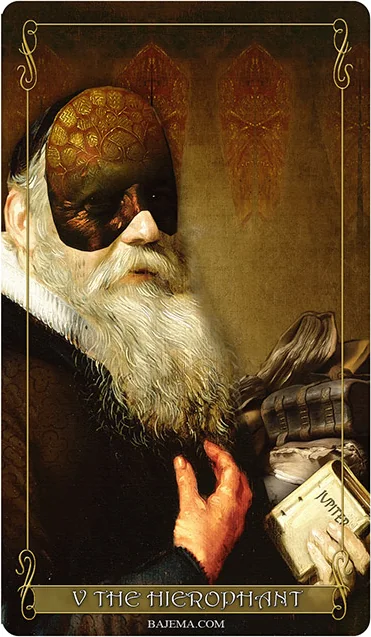 Madam Lydia Wilhelmina’s Tarot Review 2 The Hierophant card from the Madam Lydia Wilhelmina’s Tarot deck