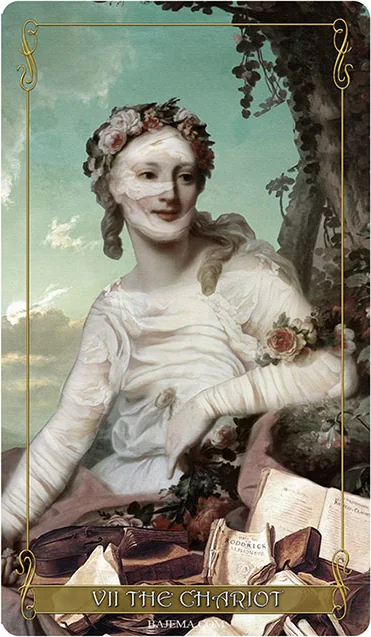 The Chariot card from the Madam Lydia Wilhelmina’s Tarot deck