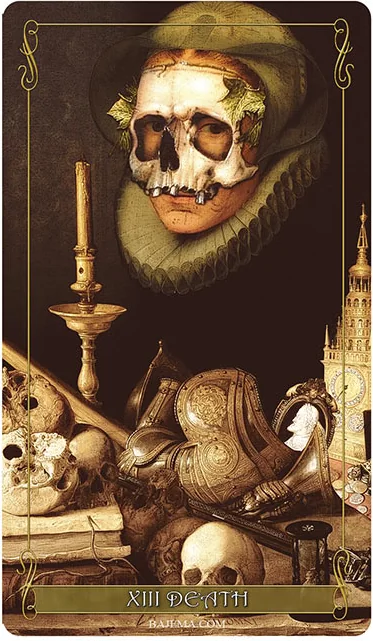 Madam Lydia Wilhelmina’s Tarot Review 4 Death card from the Madam Lydia Wilhelmina’s Tarot deck