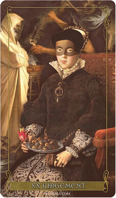Madam Lydia Wilhelmina’s Tarot Review 5 Judgement card from the Madam Lydia Wilhelmina’s Tarot deck
