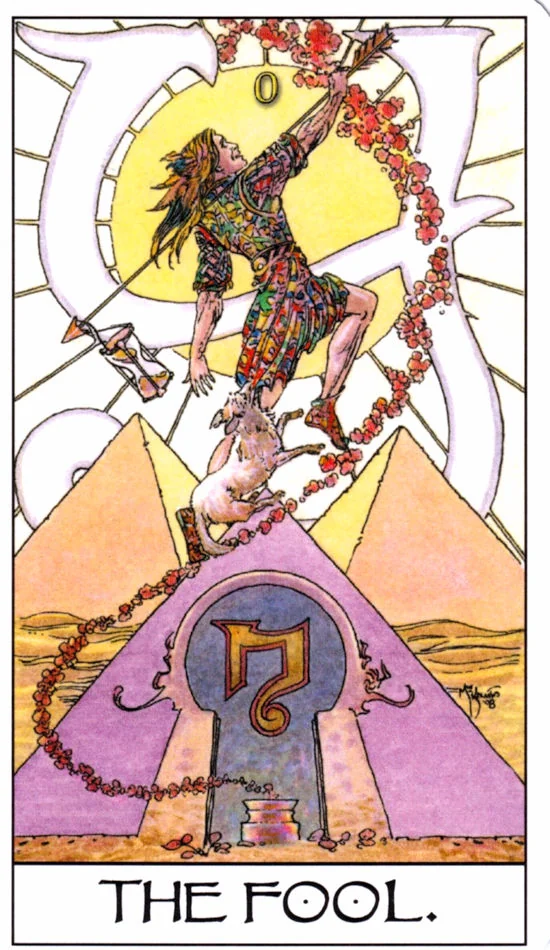 The Fool card from the Mage: The Awakening Tarot deck