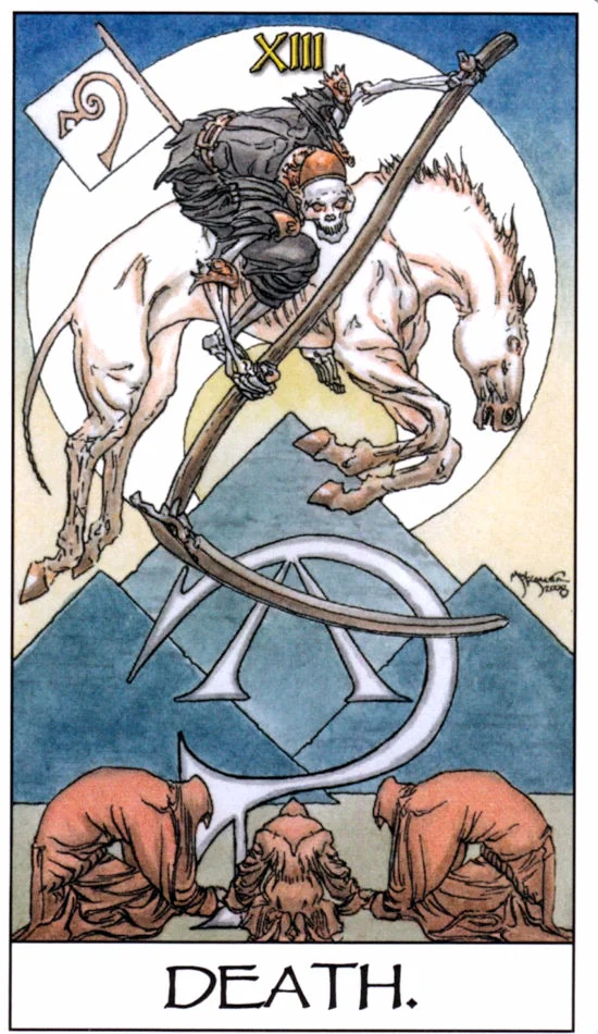 Death card from the Mage: The Awakening Tarot deck