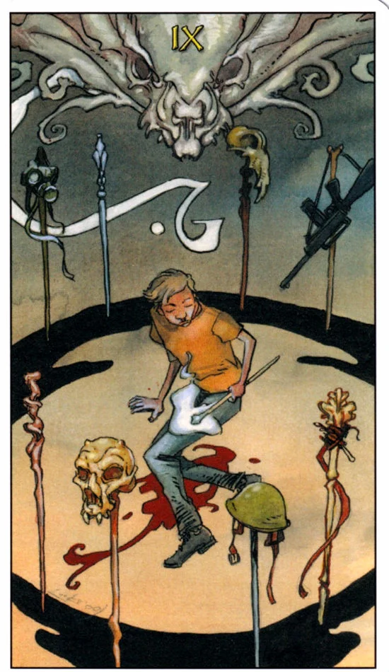 9 of Wands card from the Mage: The Awakening Tarot deck