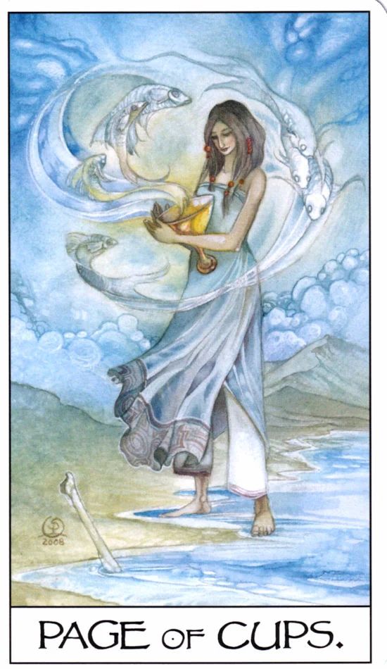Page of Cups card from the Mage: The Awakening Tarot deck