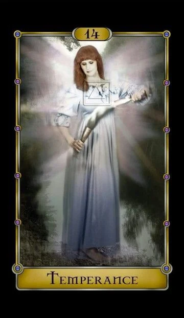 Temperance card from the Magical Realism Tarot deck