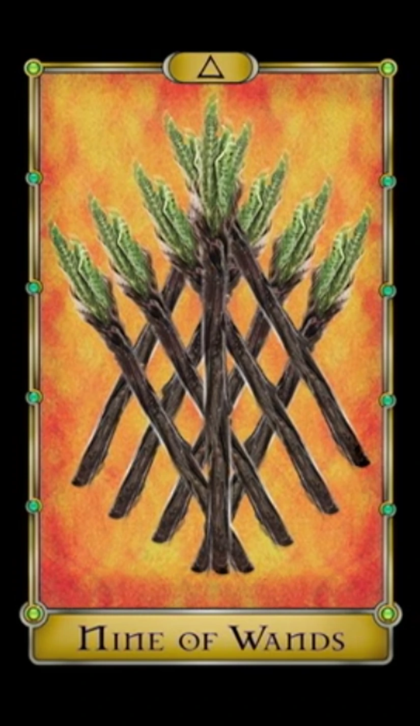 Nine of Wands - Magical Realism Tarot - Tarot Deck by Cheryl Fair