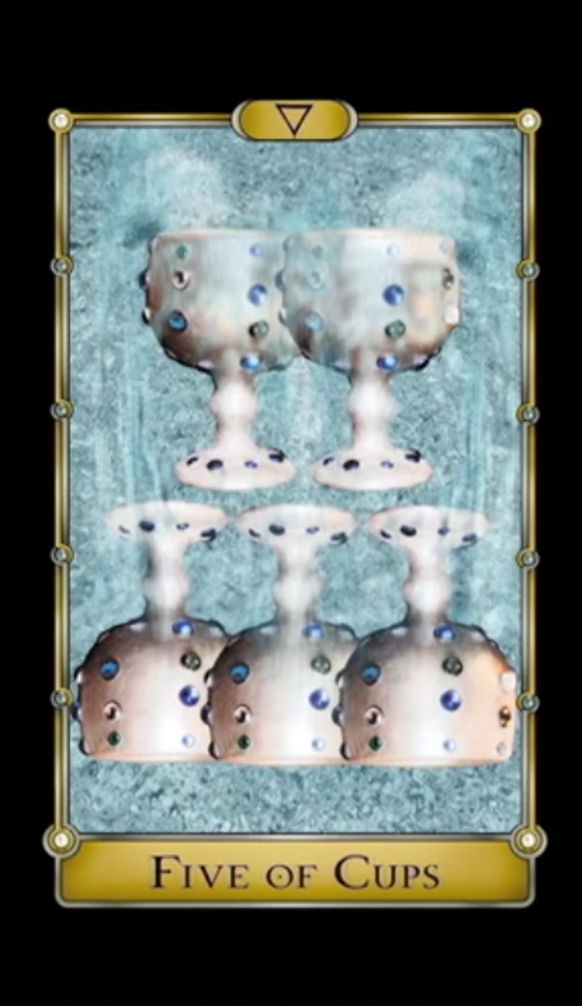 Five of Cups - Magical Realism Tarot - Tarot Deck by Cheryl Fair