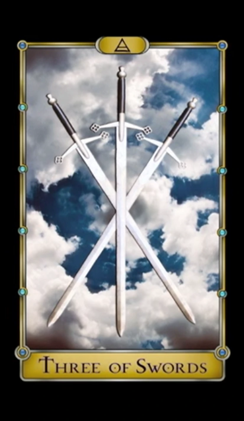 Three of Swords - Magical Realism Tarot - Tarot Deck by Cheryl Fair
