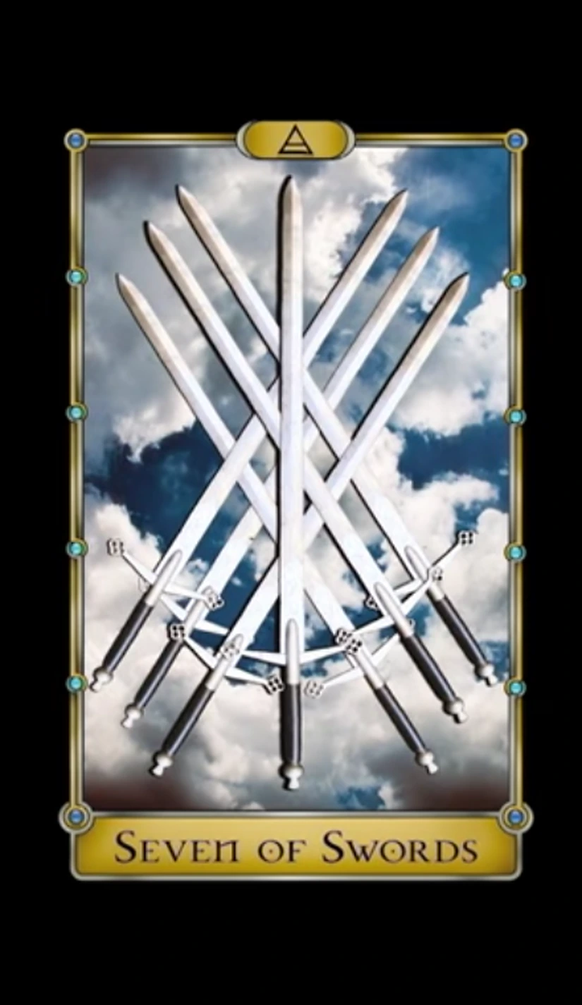 Seven of Swords - Magical Realism Tarot - Tarot Deck by Cheryl Fair