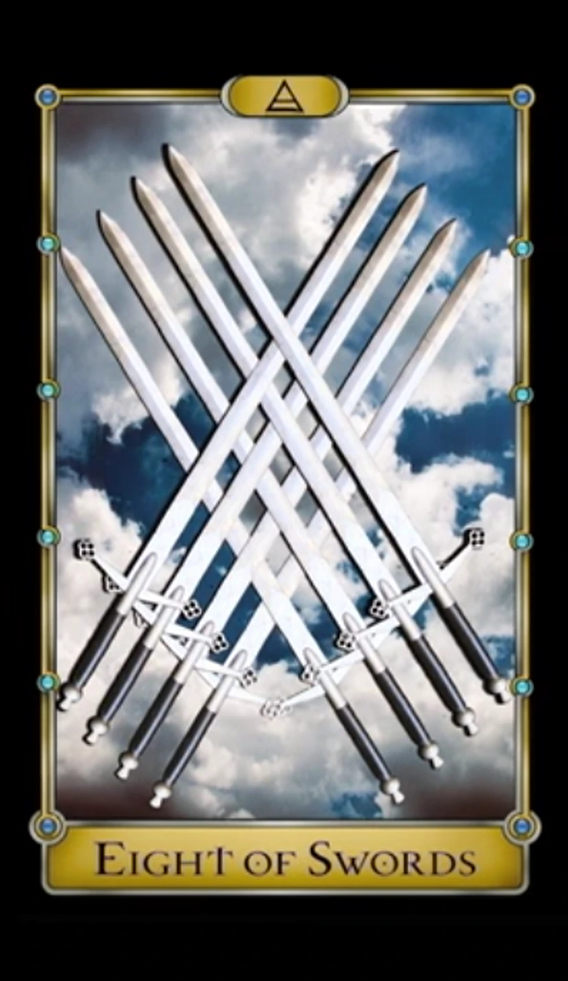 Eight of Swords - Magical Realism Tarot - Tarot Deck by Cheryl Fair