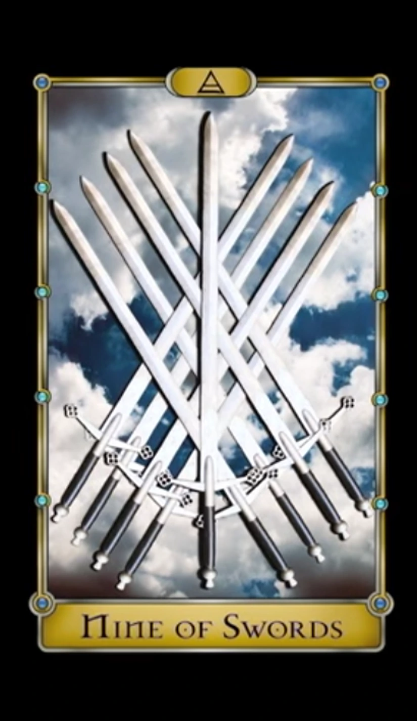 Nine of Swords - Magical Realism Tarot - Tarot Deck by Cheryl Fair