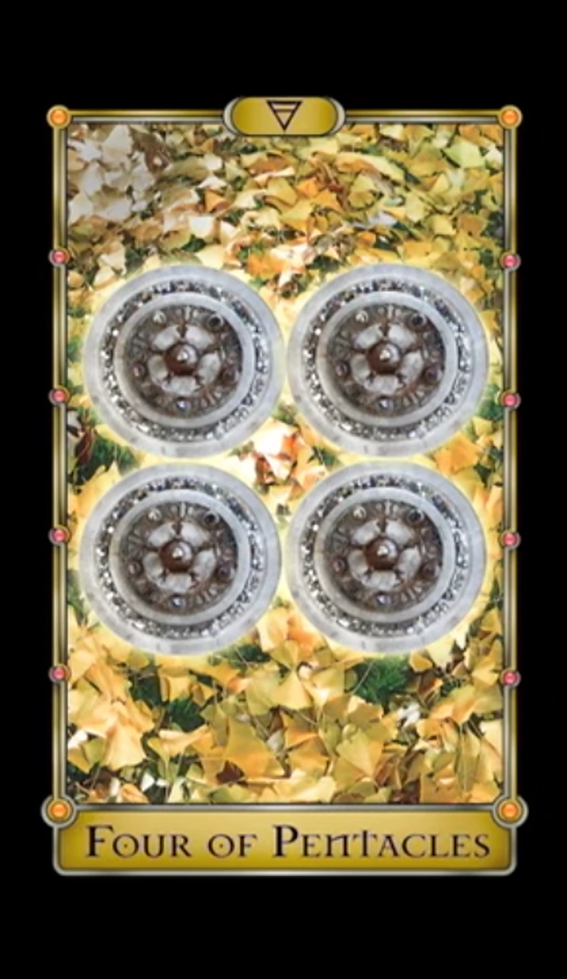 Four of Pentacles - Magical Realism Tarot - Tarot Deck by Cheryl Fair