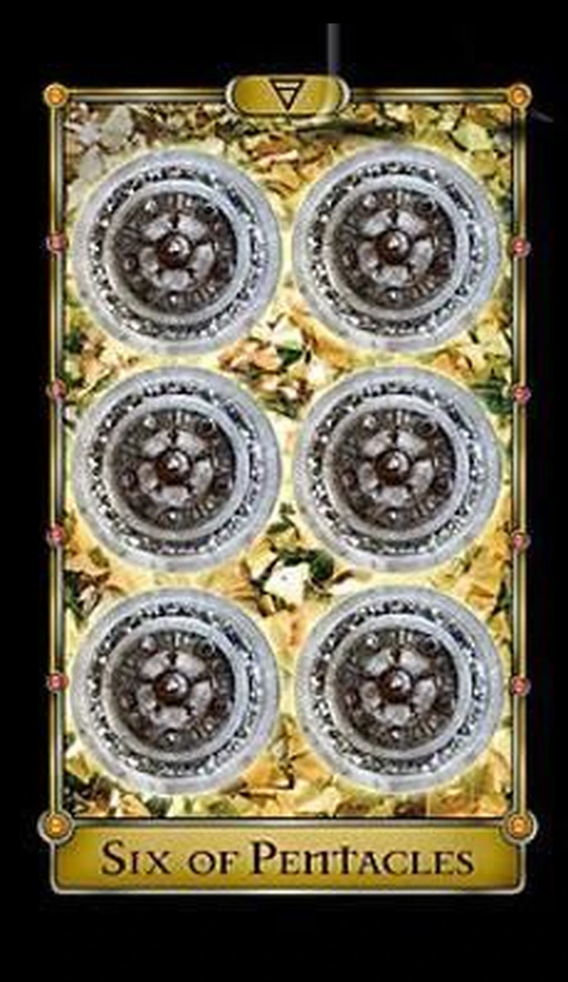 Six of Pentacles - Magical Realism Tarot - Tarot Deck by Cheryl Fair
