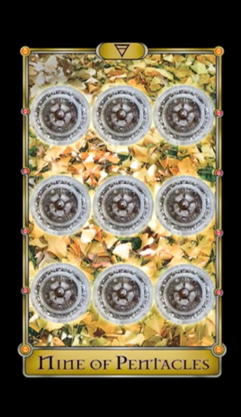 Nine of Pentacles - Magical Realism Tarot - Tarot Deck by Cheryl Fair