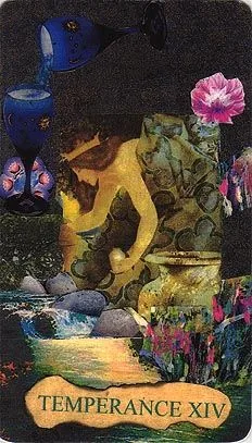 Mansions of the Moon Tarot Review 9 Temperance card from the Mansions of the Moon Tarot deck