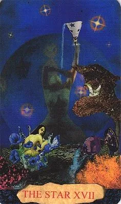 Mansions of the Moon Tarot Review 4 The Star card from the Mansions of the Moon Tarot deck
