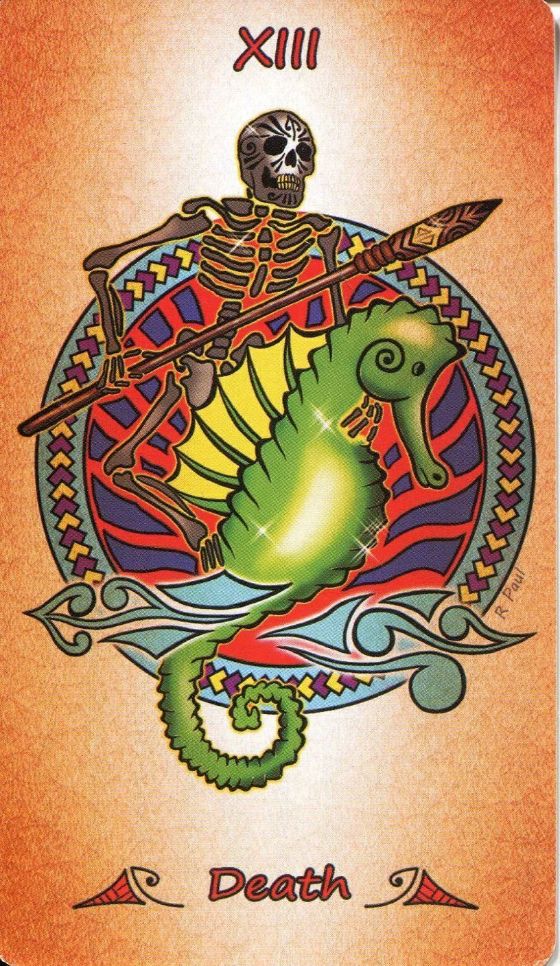 Death - Maori Tattoo Tarot - Tarot Deck by Roxana Paul