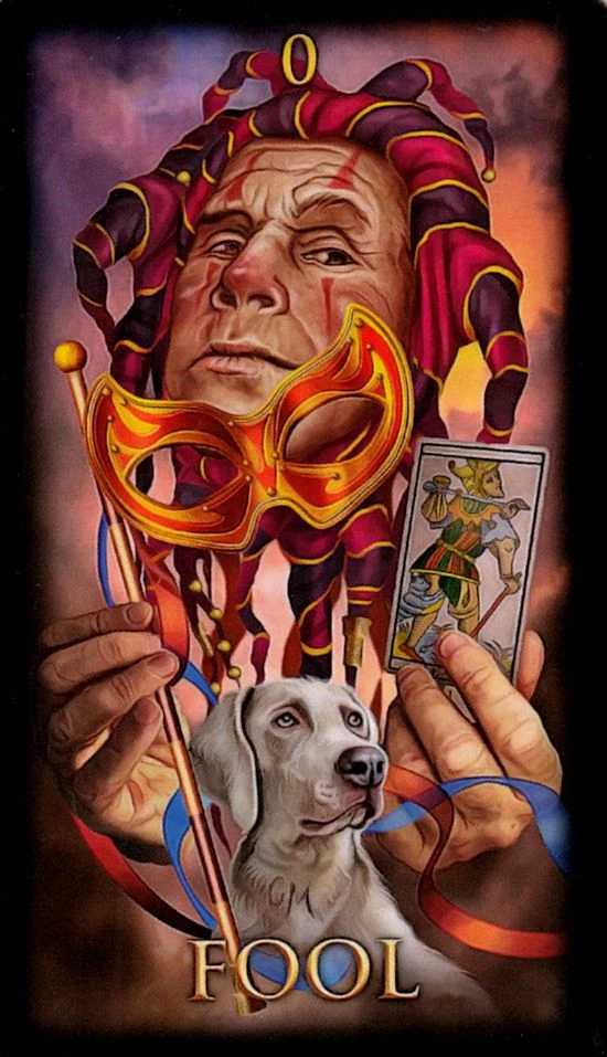 The Fool card from the Marchetti Tarot deck