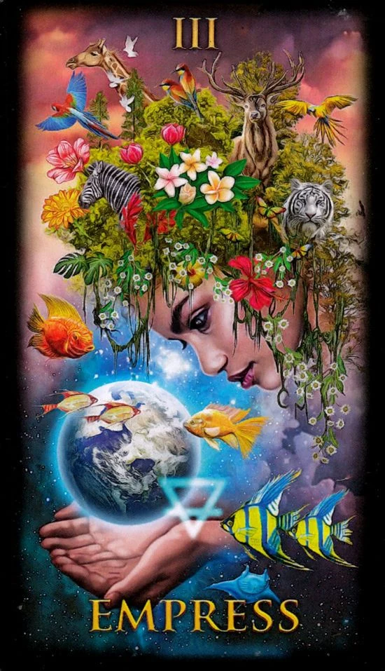 The Empress card from the Marchetti Tarot deck