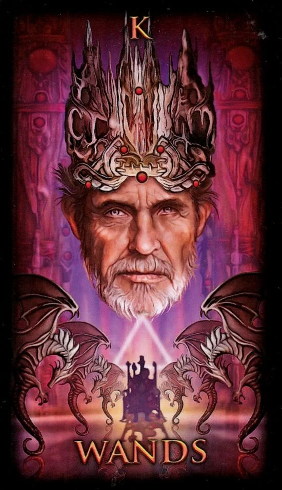 King of Wands card from the Marchetti Tarot deck