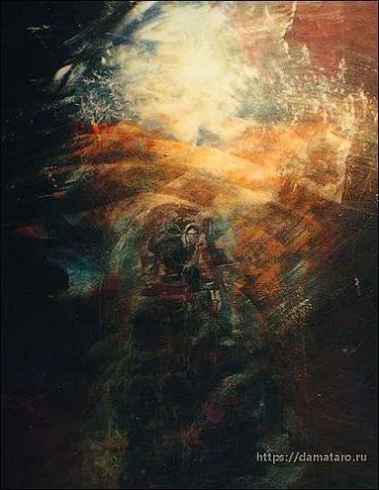 The Crone card from the Margarete Petersen Tarot deck