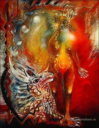 Strength card from the Margarete Petersen Tarot deck