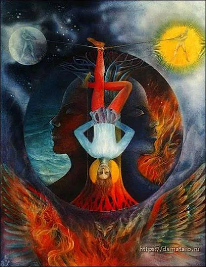 Trial card from the Margarete Petersen Tarot deck