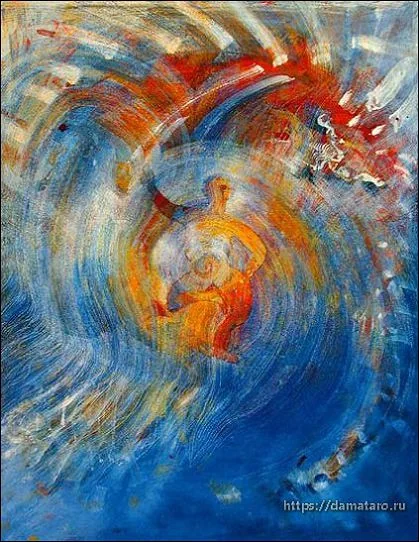 The World card from the Margarete Petersen Tarot deck