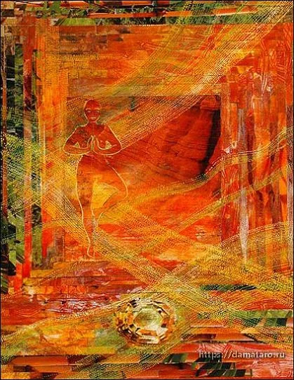 Daughter of Flames card from the Margarete Petersen Tarot deck